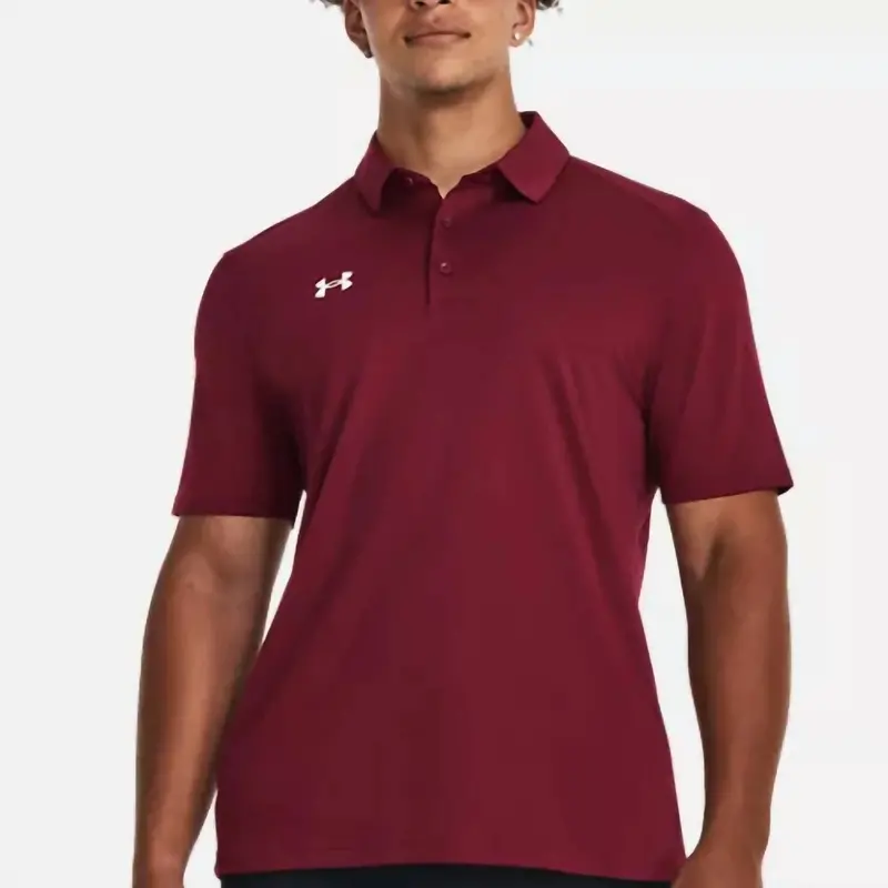 Team Armour Golf Polo In Cardinal 1