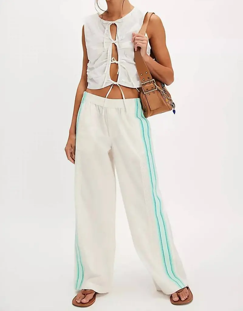 Team Spirit Pull On Pants In Bleached Aqua Combo 1