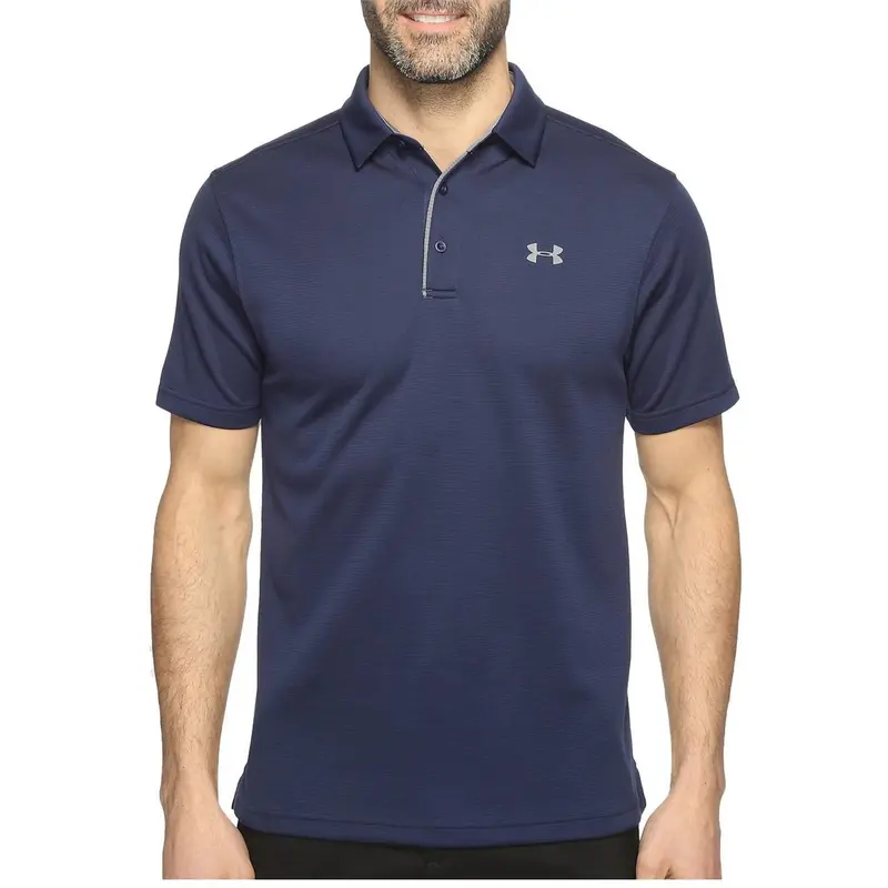 Tech Button Up Placket Polo In Midnight Navy 1