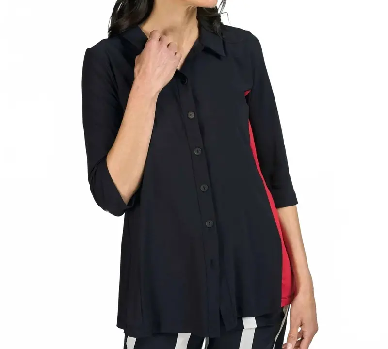 Tekbika Adeline Shirt Jacket In Black 1