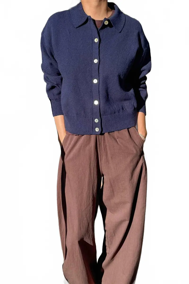 The Club Cardigan In Navy 1