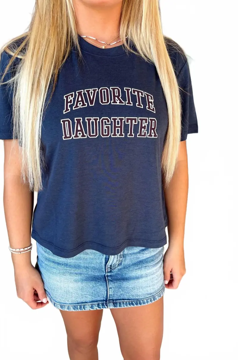The Collegiate Tee In Navy 1