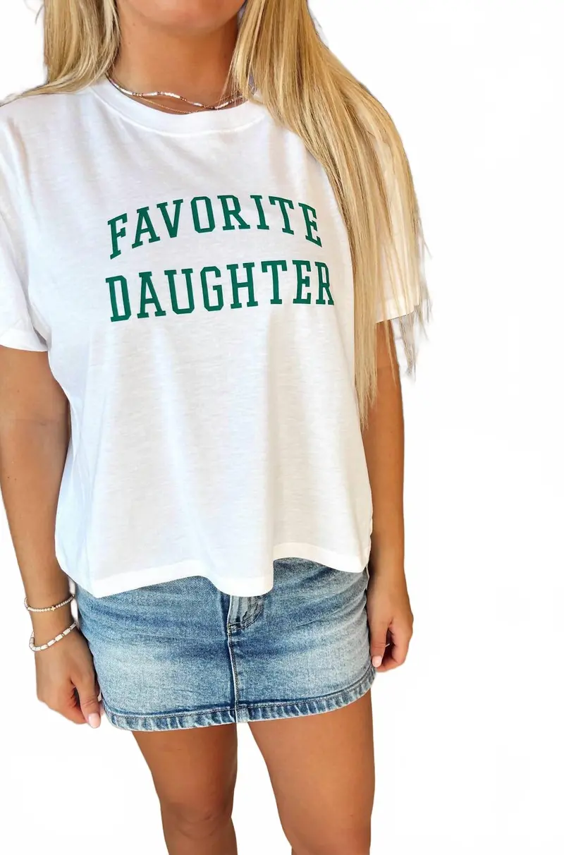 The Collegiate Tee In White 1