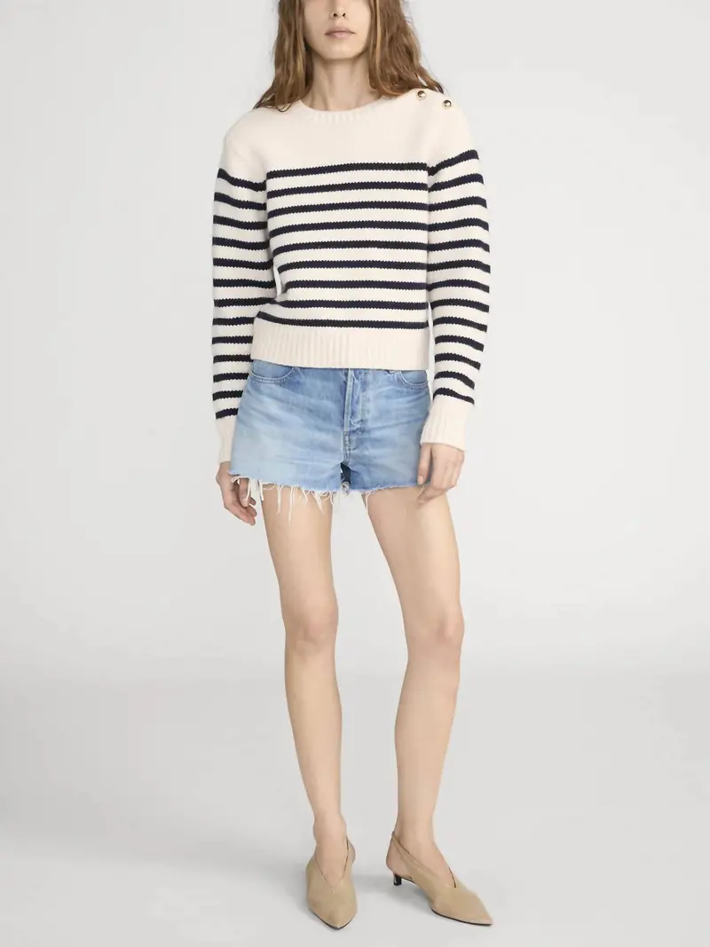 The Mariner Sweater In Cream Multi 1