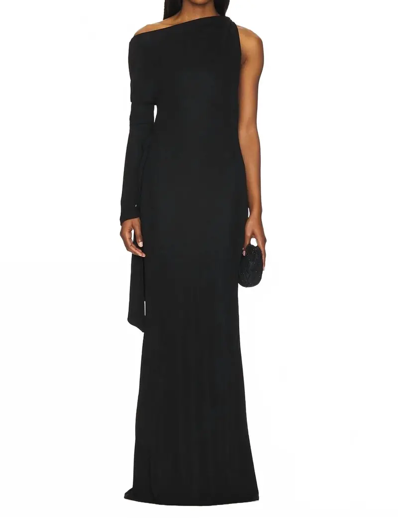 The Shuri Maxi Dress In Black 1