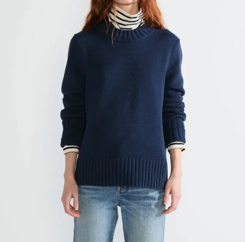 The Tatum Sweater In Navy 1