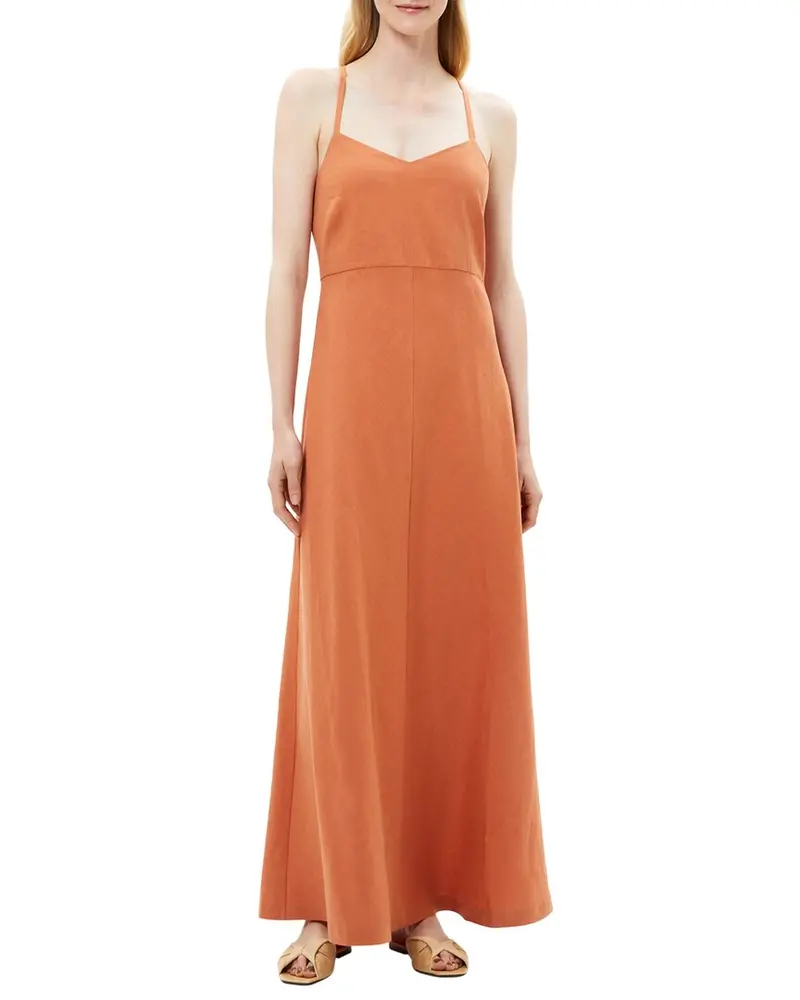Theory Haranna Linen-Blend Maxi Dress 1