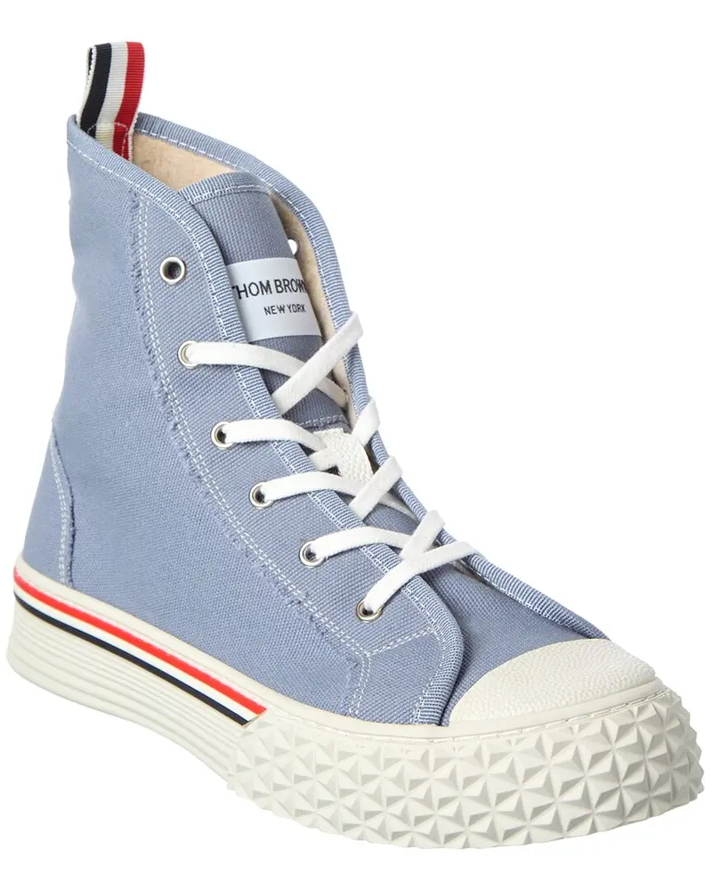 Thom Brown High-Top Canvas Sneakers 1