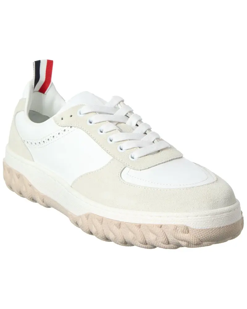 Thom Brown Leather & Canvas Sneakers 1