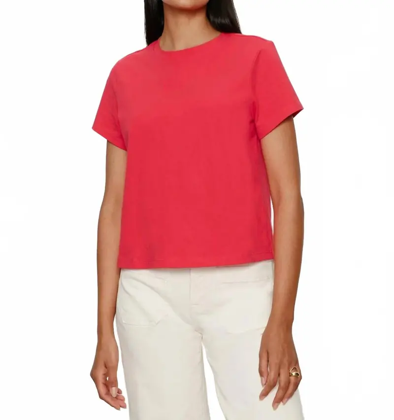 Timeless Crewneck Tee In Tulip 1