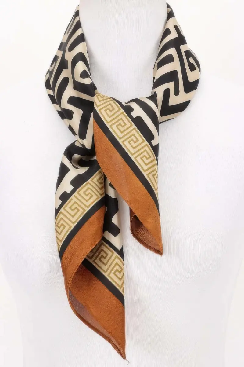 Timeless Geometric Print Bandana For Vintage Charm 1