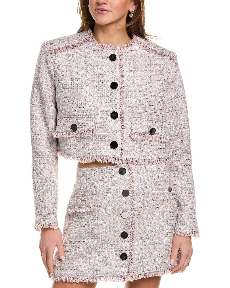Toccin Lainey Cropped Tweed Jacket 1