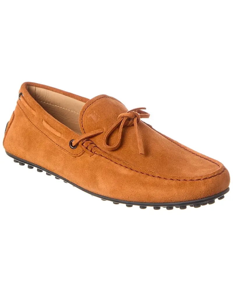 Tod’S Laccetto City Gommino Suede Loafer 1