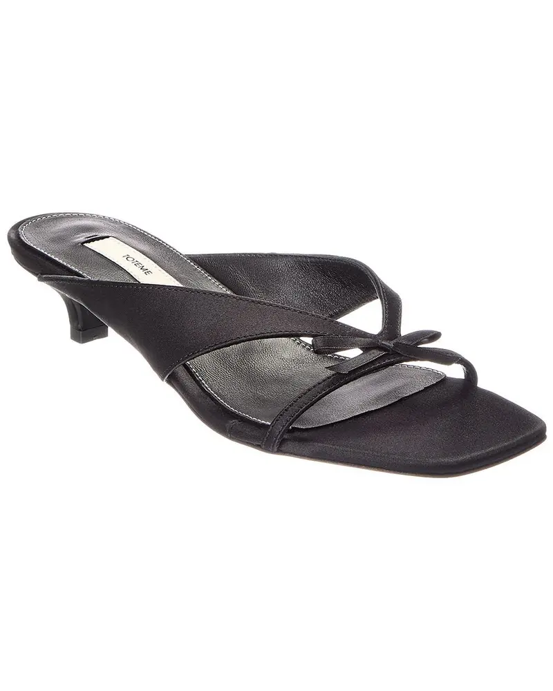 Toteme Bow Satin Sandal 1