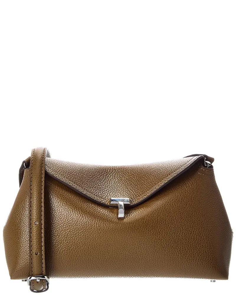 Toteme T Lock Leather Clutch 1