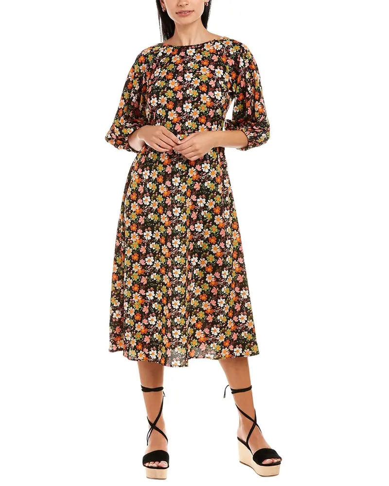 Traffic People Bow Down Midi Dress 1