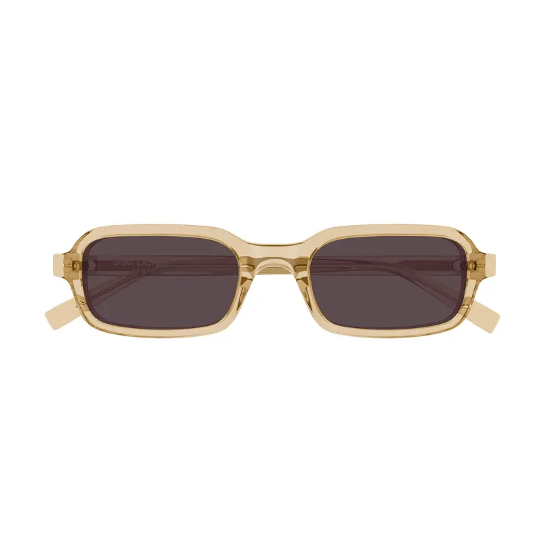 Translucent Beige Acetate Sunglasses With Dark Lenses 1