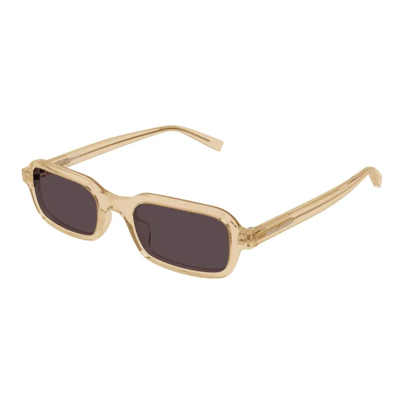 Translucent Beige Acetate Sunglasses With Dark Lenses 2