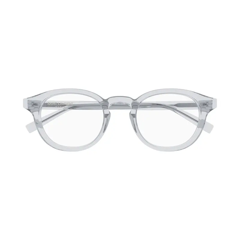 Translucent Frame Round Square Eyeglasses With Slim Temples 1