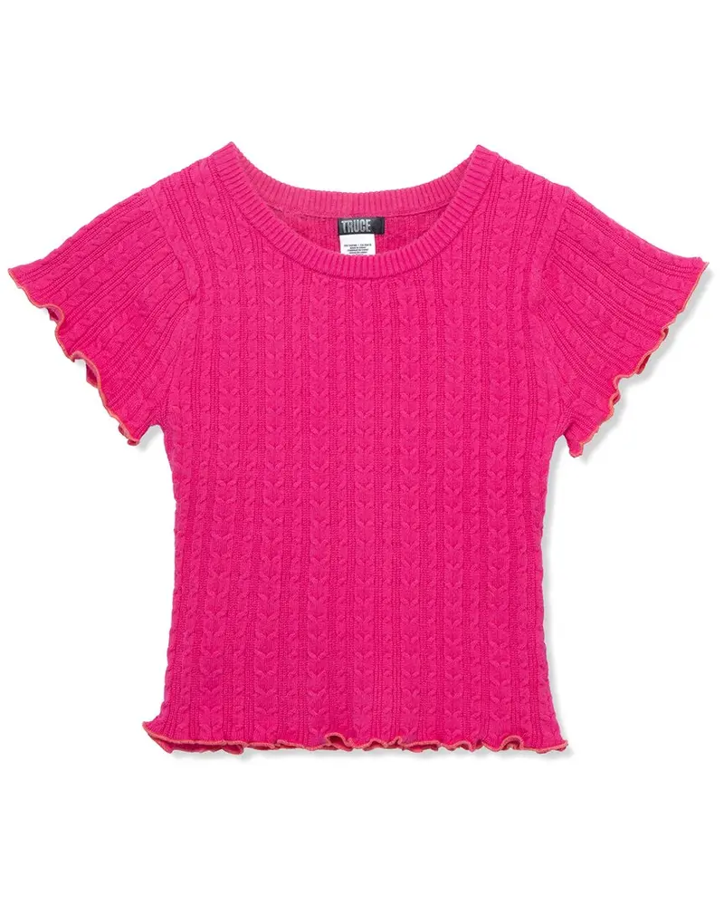 Truce Contrast Lettuce Edge T-Shirt 1