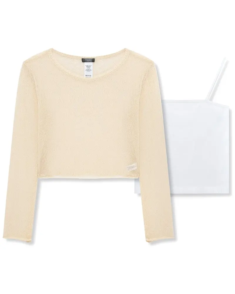 Truce Loose Knit Top & Tank Set 1