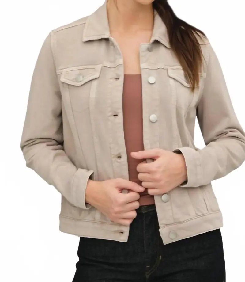 Trucker Jacket In Light Stone 1