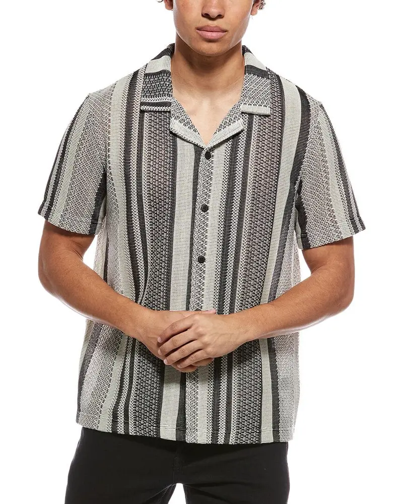 Truth Textured Striped Jacquard Knit 1
