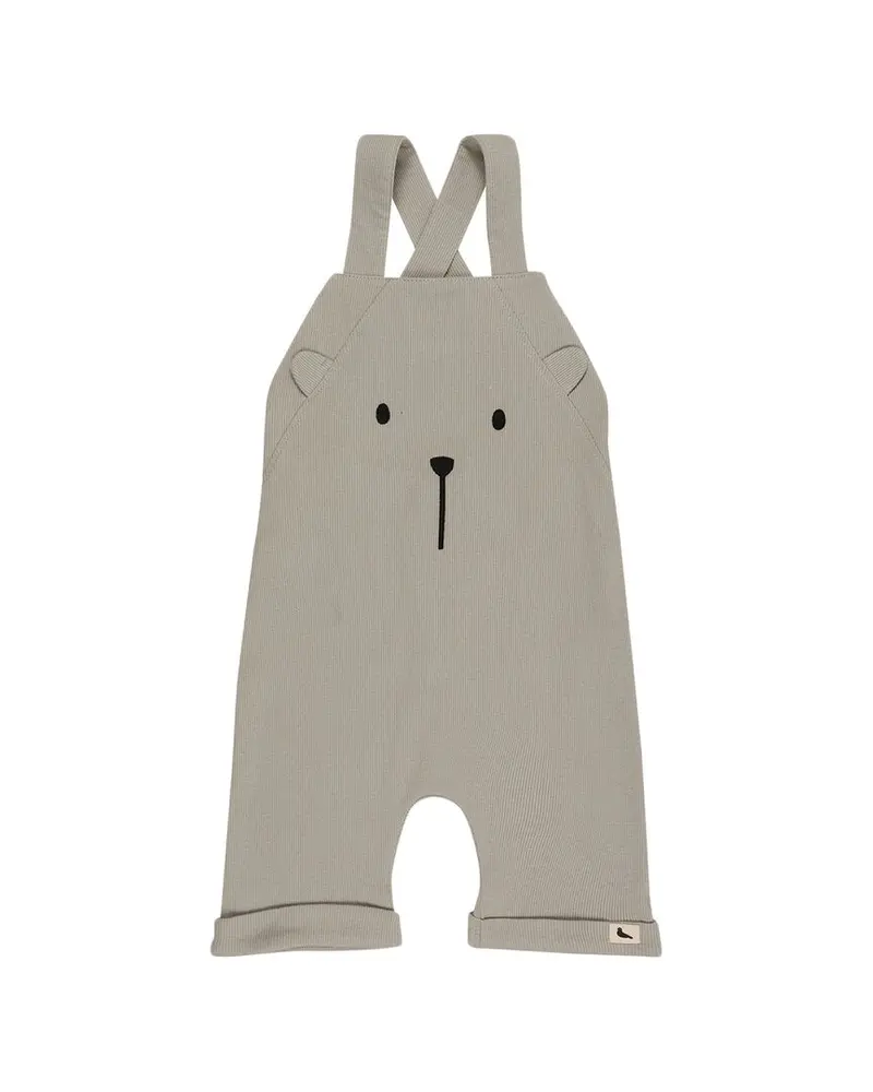 Turtledove London 3D Bear Rib Shortie Dungaree 1