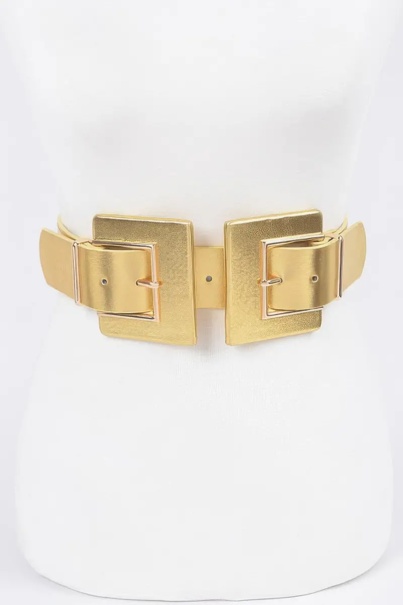 Two Buckle Elastic Belt 1