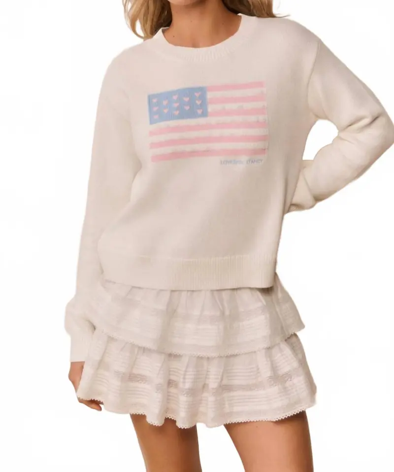 Ty Heritage Flag Pullover In Ivory Dreams 1
