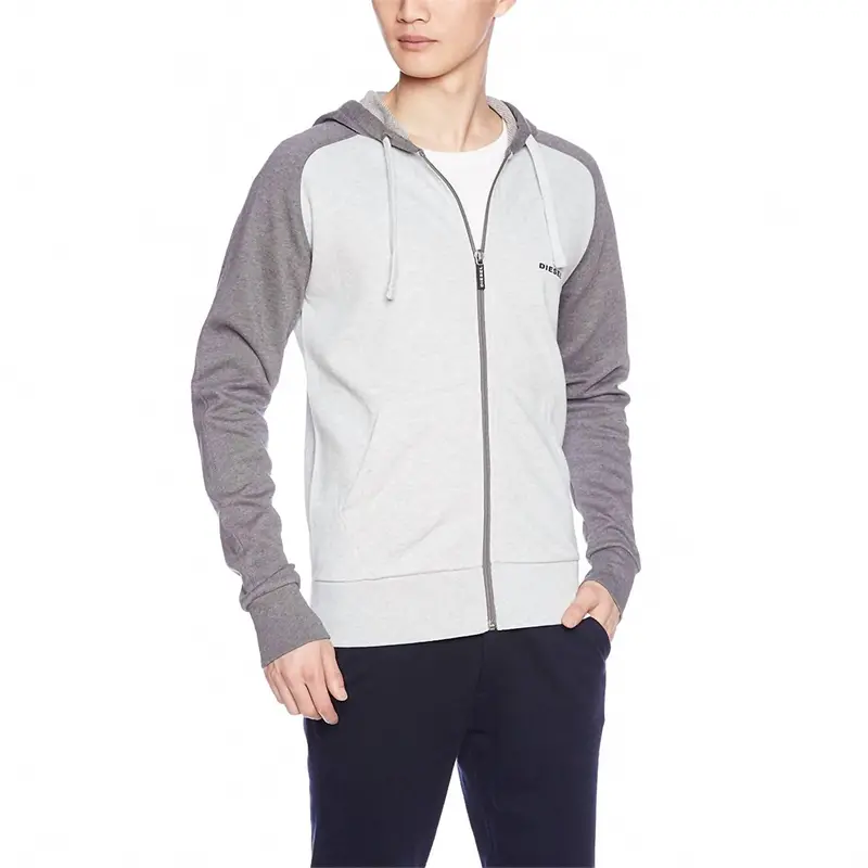 Umlt Brainz Full Zip Hoodie In Light Grey 1