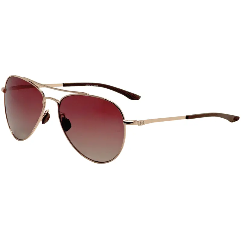 Under Armour Unisex 57 Mm Gold Sunglasses 1