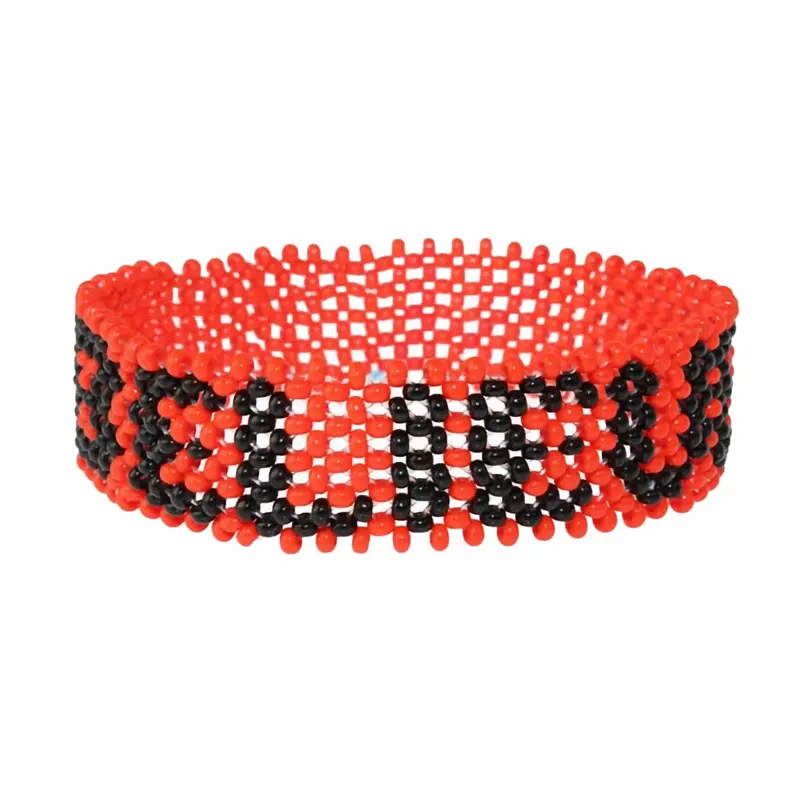 Unisex Believe Handmade Bracelet In Red 1