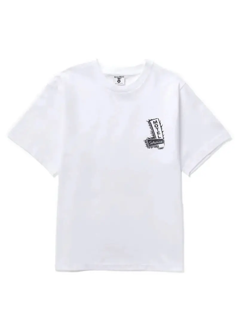 Unisex Motel Tee In White 1