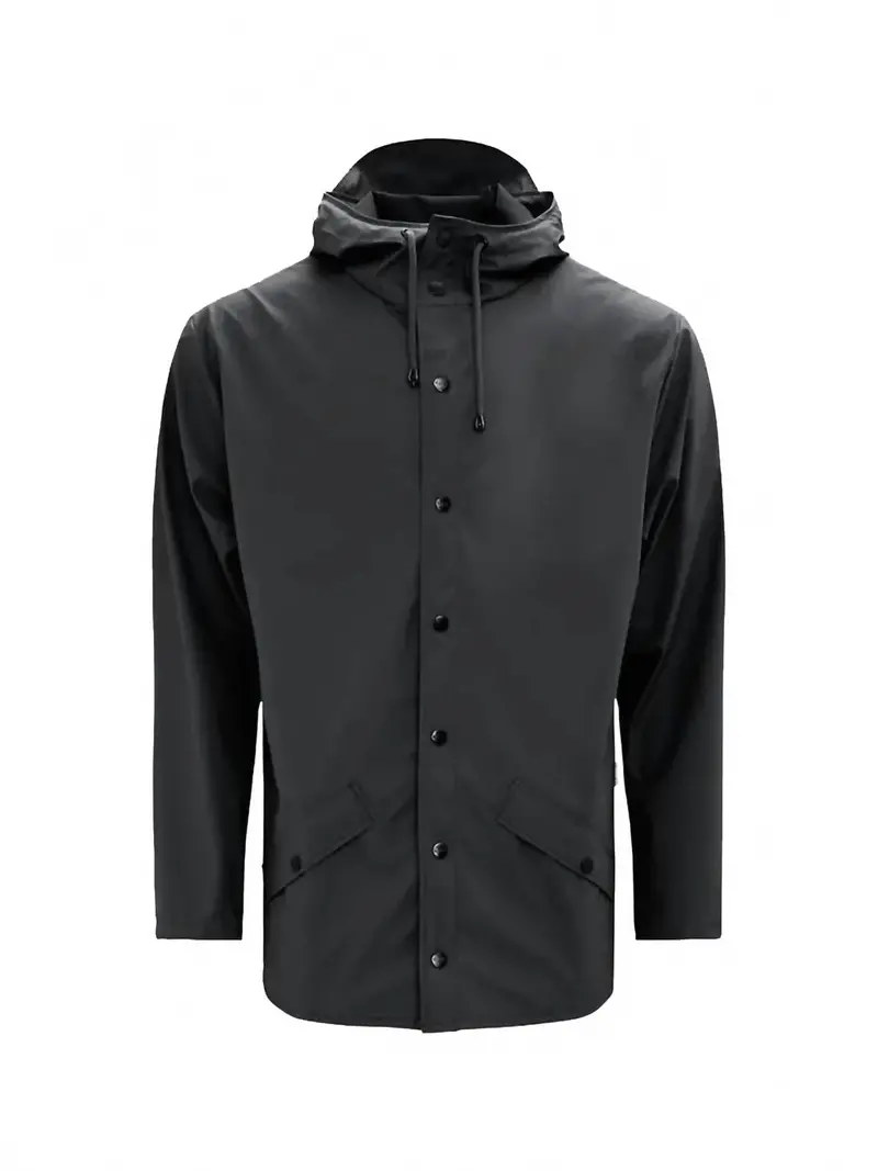Unisex Waterproof Jacket In Black 1
