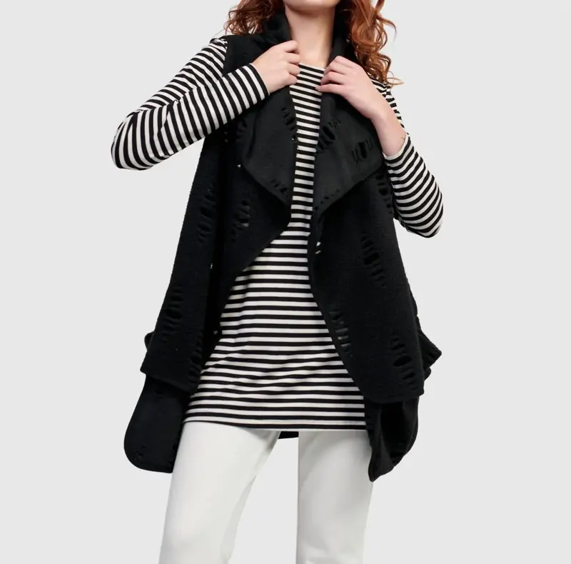 Urban Bellatrix Draped Vest In Rifts 1