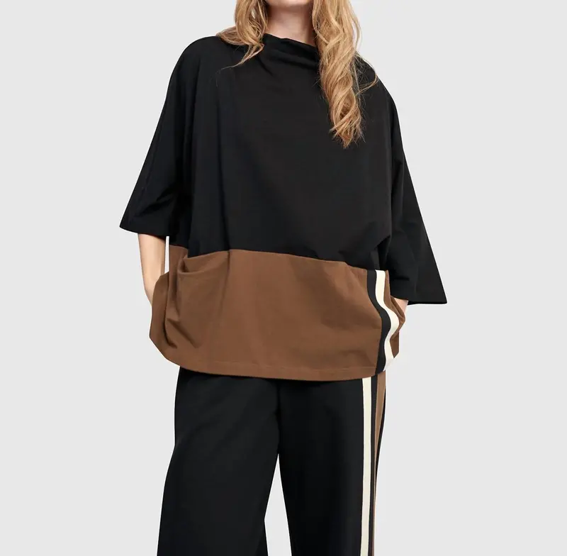 Urban Clubhouse Boxy Top In Mix 1