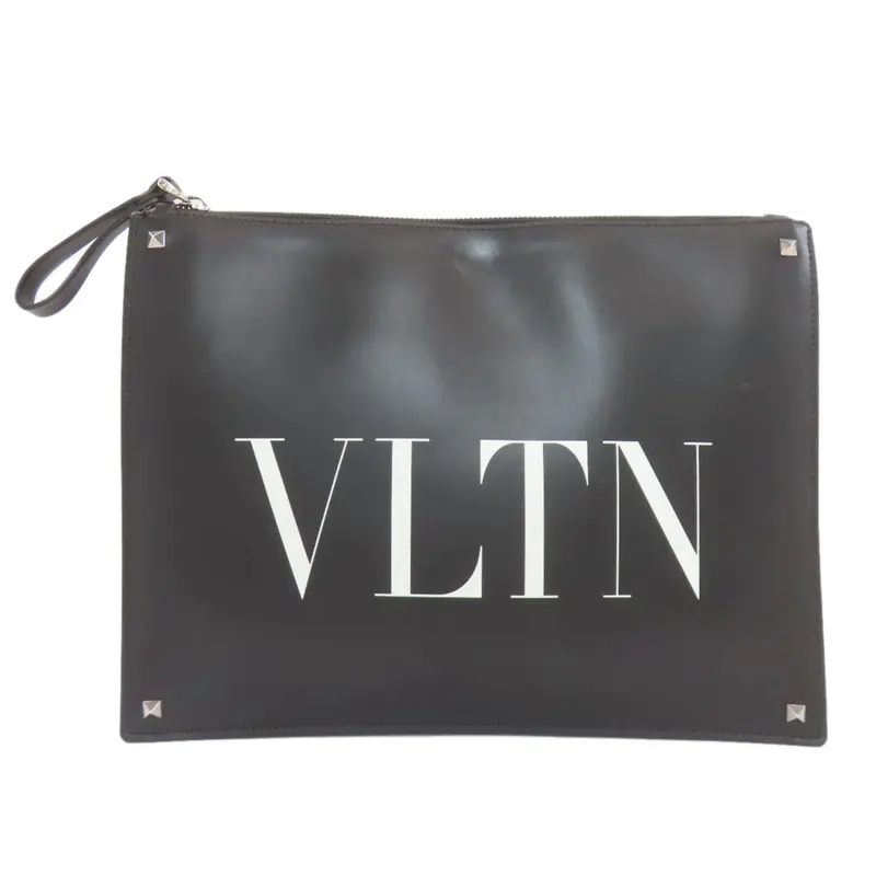 Valentino Leather Clutch Bag (Pre-Owned) 1