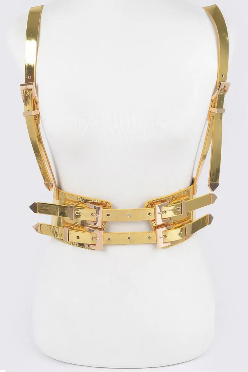 Vegan Harness With Metal Buckles 1