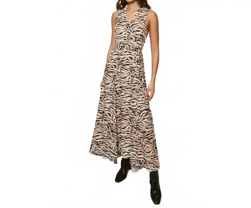 Vela Maxi Dress In Beige 1