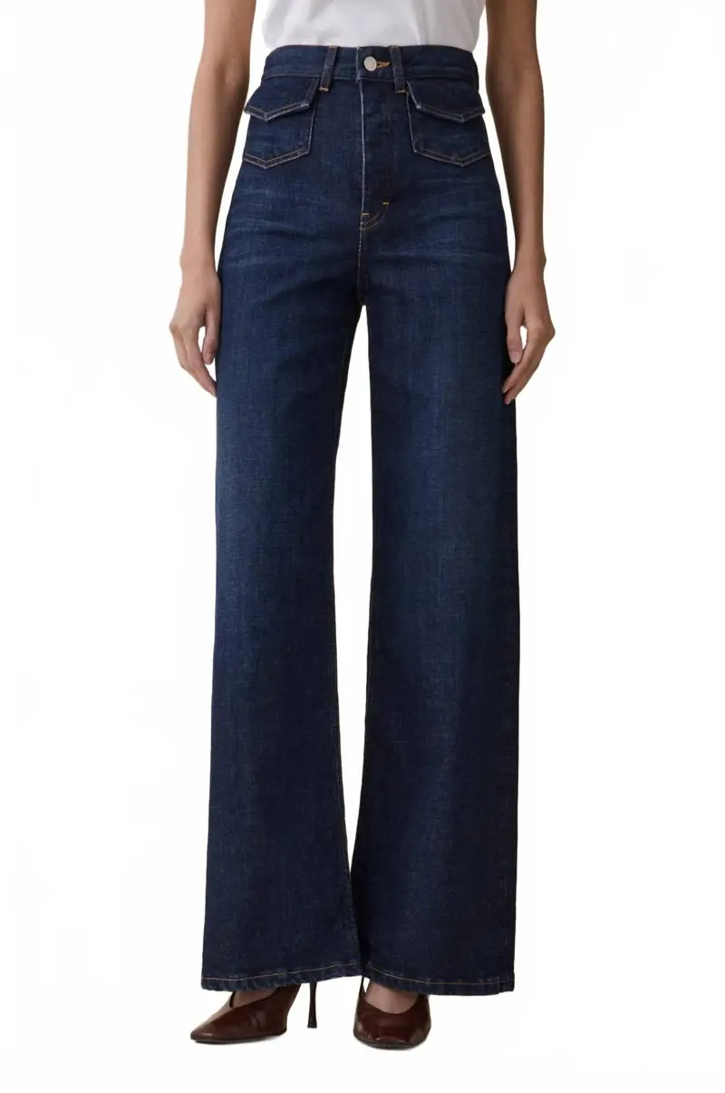 Venice High Rise Flare Jeans In Amido Blue 1