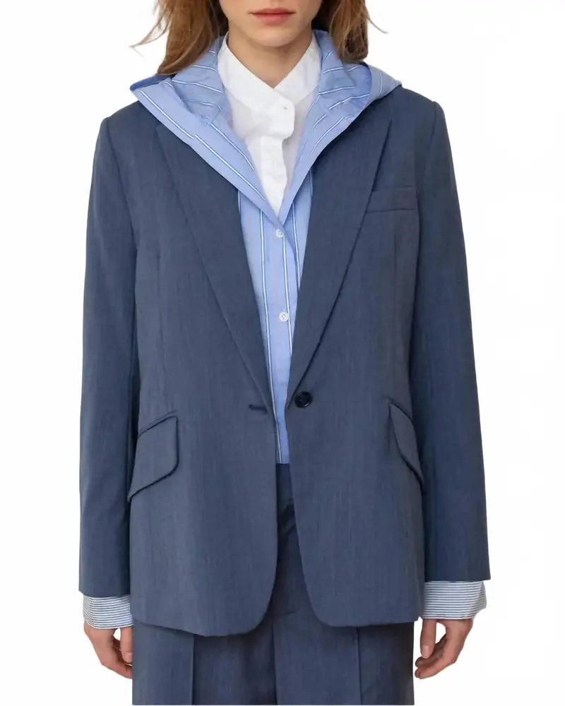 Venue Blazer In Smoke Blue 1