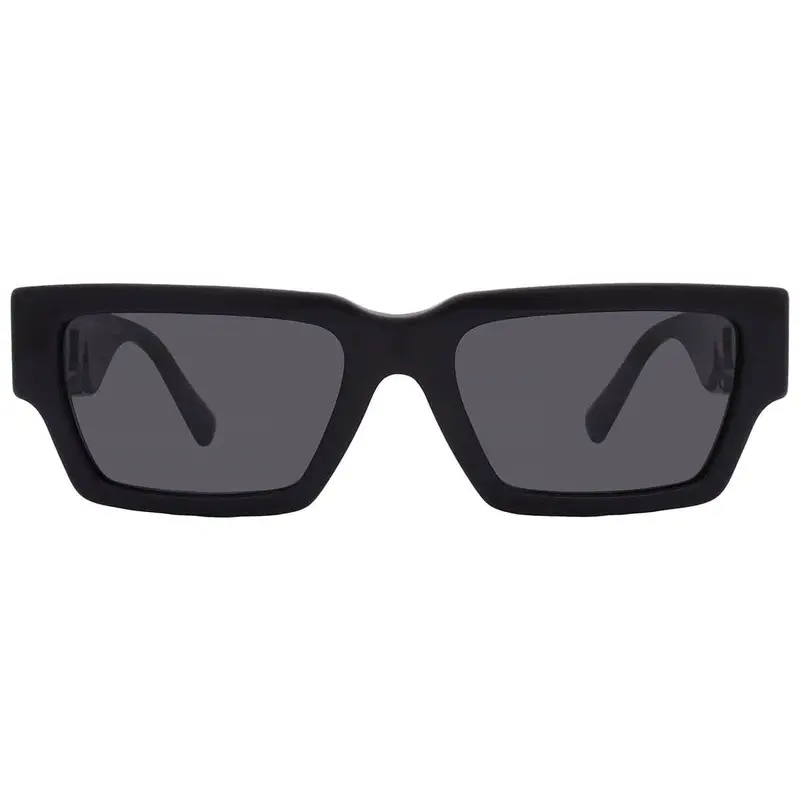 Versace Dark Grey Rectangular Men's Sunglasses Ve4459 Gb1/87 54 1