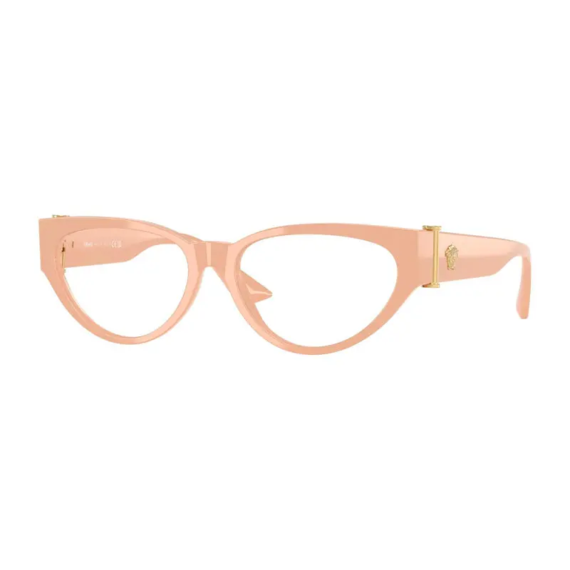 Versace Eyeglasses Cat Eye Full Rim, Nude Frame And Clear Demo Lenses Lens Ve33665494 1