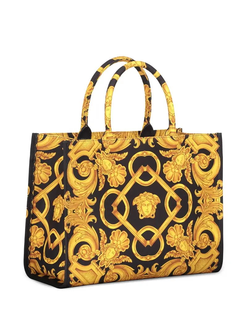 Versace Medusa Barocco Canvas Tote Bag 1