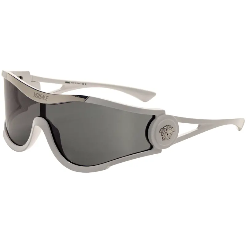 Versace Men's 42 Mm White Sunglasses 1