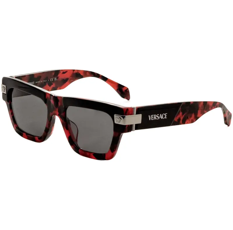 Versace Men's 55 Mm Red Sunglasses 1