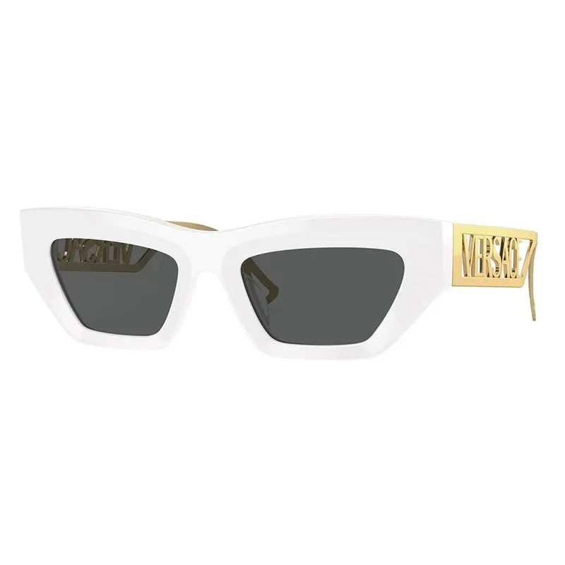 Versace Red Cat-Eye Sunglasses with Dark Grey Lenses