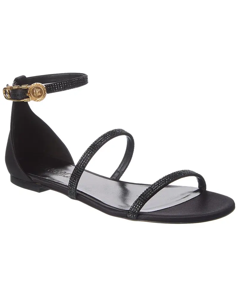Versace Safety Pin Satin Sandal 1