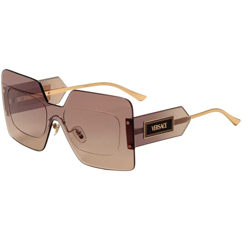 Versace Women's 42 Mm Brown Sunglasses 1